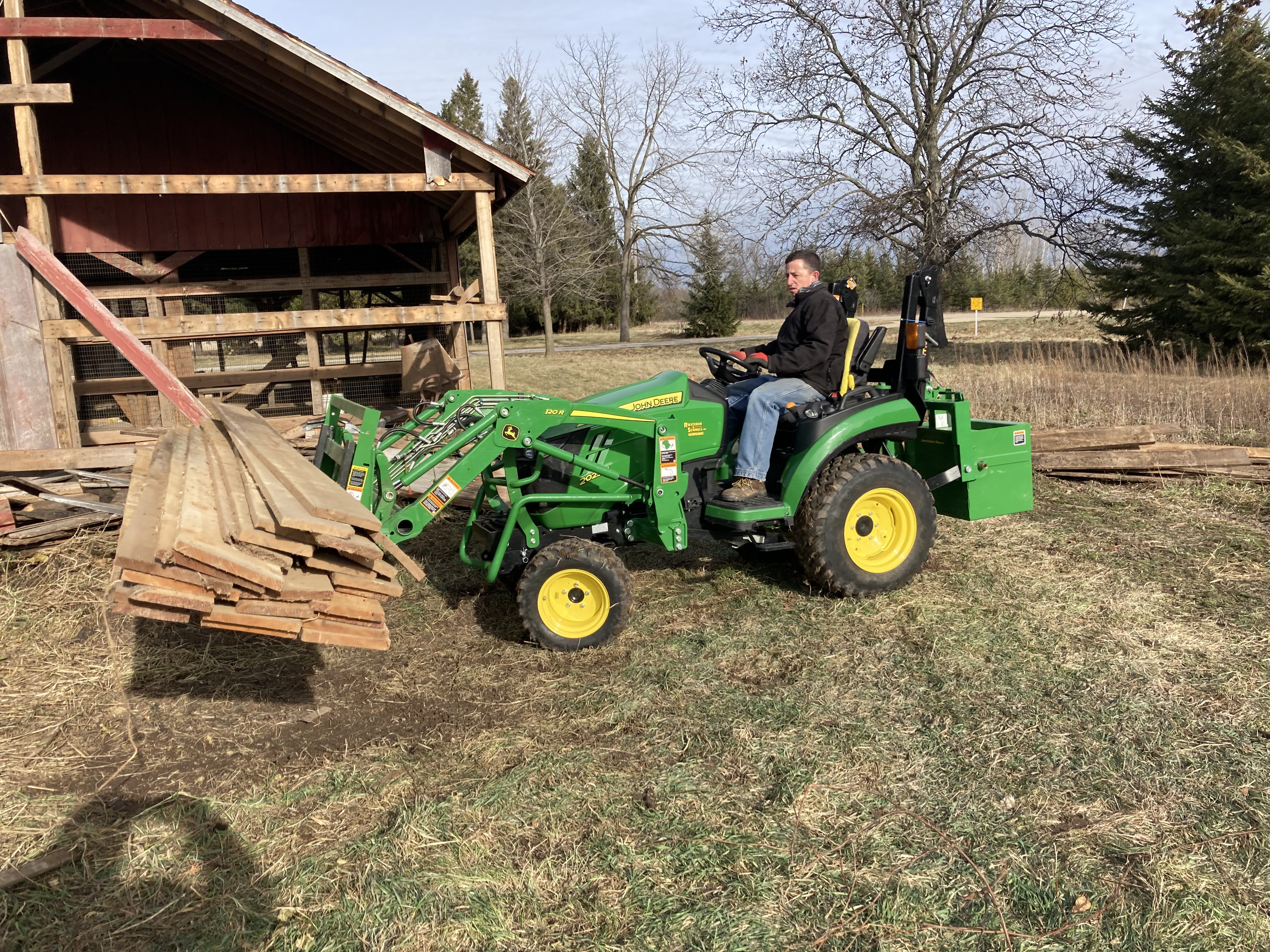 Tractor in the field