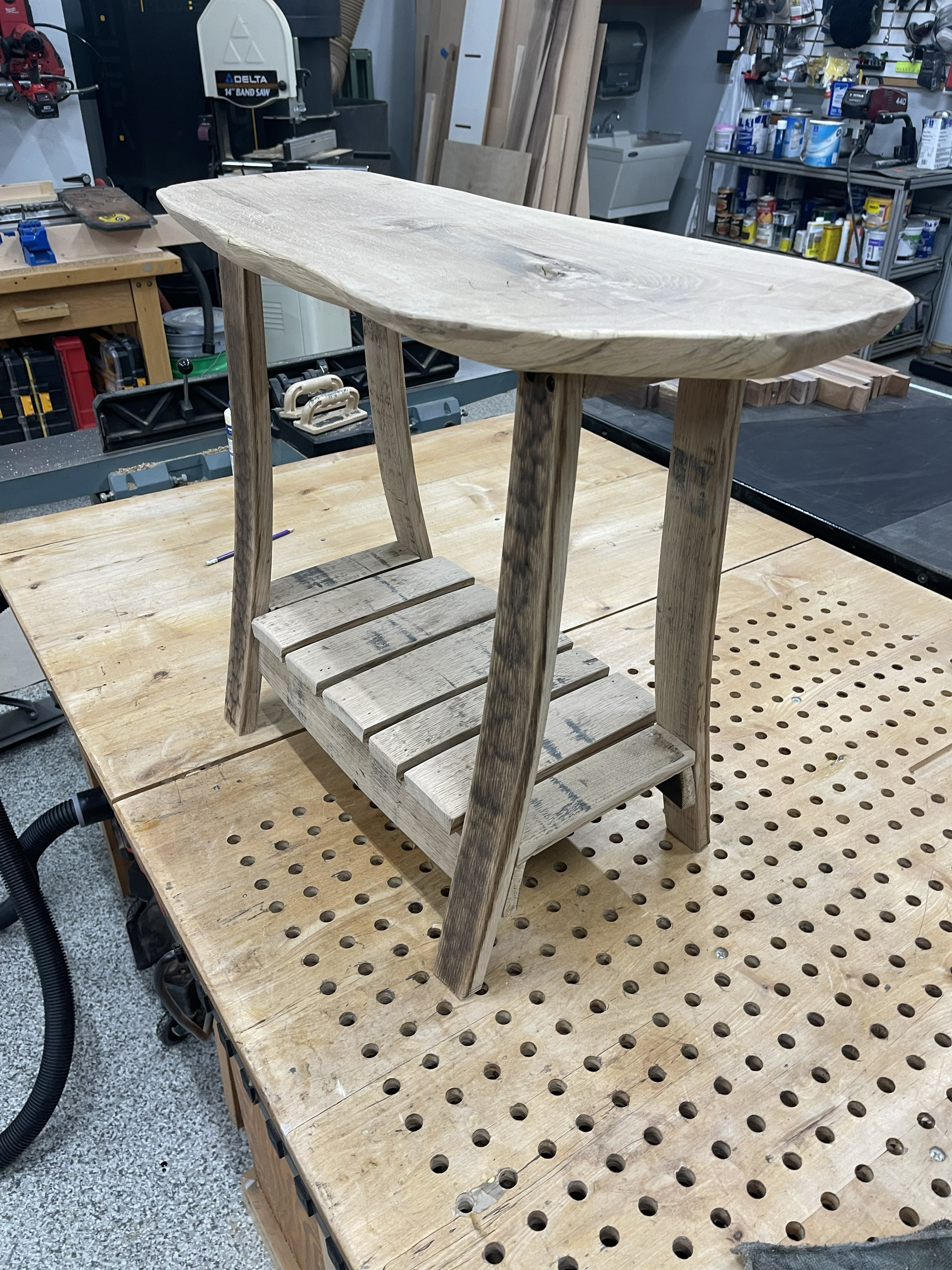 Whiskey Barrel Table